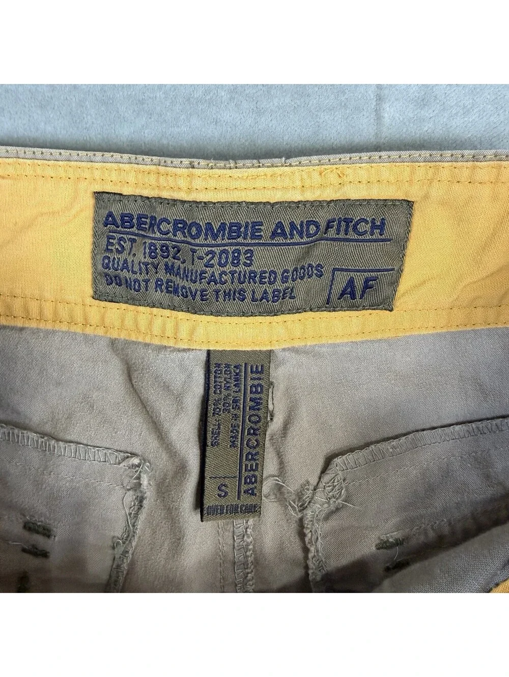 VTG 90s Abercrombie & Fitch Paratrooper Cargo Pants Mens Small (30-32) Military